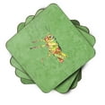 thumbnail image 2 of Carolines Treasures 8848FC Grasshopper on Avacado Foam Coaster Set of 4 3 1/2 x 3 1/2 multicolor, 2 of 3