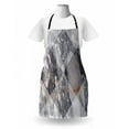 thumbnail image 3 of Abstract Apron, Geometric Diamond Shaped Grunge Granite Rock Facet Forms Ceramic Abstract Print, Unisex Kitchen Bib with Adjustable Neck for Cooking Gardening, Adult Size, Pale Grey, by Ambesonne, 3 of 4