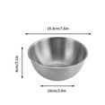 thumbnail image 2 of SHIMELE Stainless Steel Mixing Bowl Set Thickened Multi-functional Large Basin for Cooking, Baking, Food Prep, Camping, BBQ - 3 Sizes, 2 of 2