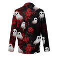 thumbnail image 7 of Delconic Mens Corduroy Blazer Halloween Print Sport Coat Casual Business Jacket Two Button Notch Lapel Tailored Fit Party Outerwear Red S, 7 of 7