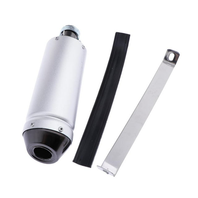 funtasica Motorcycle Slip on Exhaust Muffler - Universal 28mm Inlet Exhaust Pipe Tailpipe