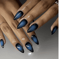 thumbnail image 3 of Short Press On Nails, Buy 2 Get 1 Free Blue Red White Fake Nails with Star Stripe Design, Glossy Square Acrylic Nails, Reusable Glue On Nails for Women Girls, Perfect for Holiday Party Daily Wear, 3 of 16