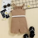 thumbnail image 4 of Ropa Para Bebé (Niño O Niña), Atuendo Para Niño Pequeño, Chaleco De Algodón De Color Sólido A La Moda, Riñonera, Mono, Traje De Café Odeerbi  LM103-3734, 4 of 9