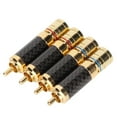 thumbnail image 5 of 4pcs HiFi RCA Plugs Gold Plated Shielded Shell Lossless Solder Speaker Cable Connectors for 8mm Diameter, 5 of 8