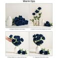 thumbnail image 3 of 10pcs Silk Roses Artificial Flowers Fake Rose for Arrangement Wedding Party Home Decoration (Fuchsia), 3 of 5