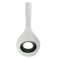 thumbnail image 3 of Decorative Unique Tall Vase with Hole Outside White Inside Black, 3 of 6