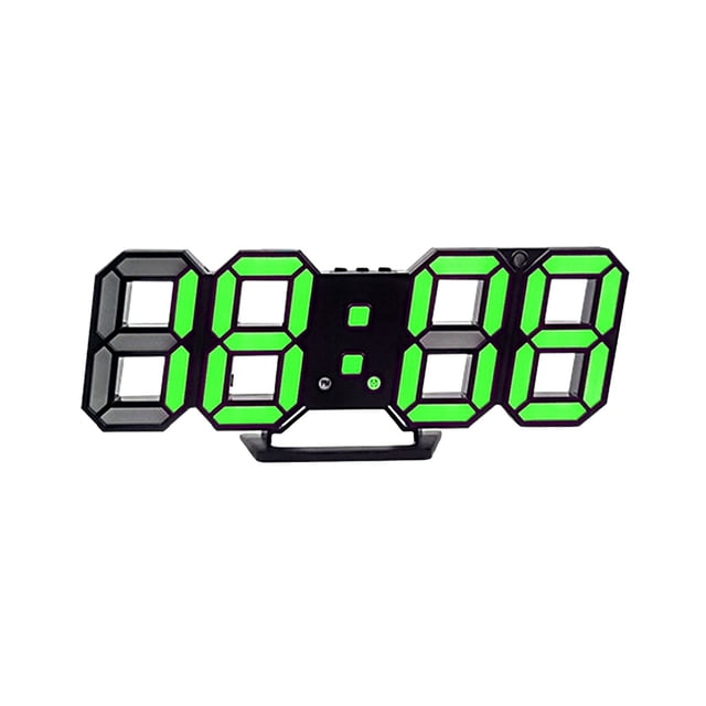 Reloj Despertador Digital, Reloj Electrónico de Pantalla Led Fotosensible 3D Automática, 23.5x9.3x1.8cm, Reloj Multifunción de Doble Propósito, Despertador de Luz
