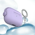 thumbnail image 4 of for Airpods case Clear,Shockproof Case for Airpods Pro 2nd Generation 2022 case,Full Protective Soft TPU Drop Protection Accessories Case with Keychain Charging Case for Women Girls Men,Lightpurple, 4 of 6