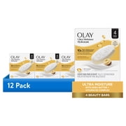 (12 pack) Olay Ultra Moisture Bar Soap, Shea Butter, 3.17 oz, 4 Count
