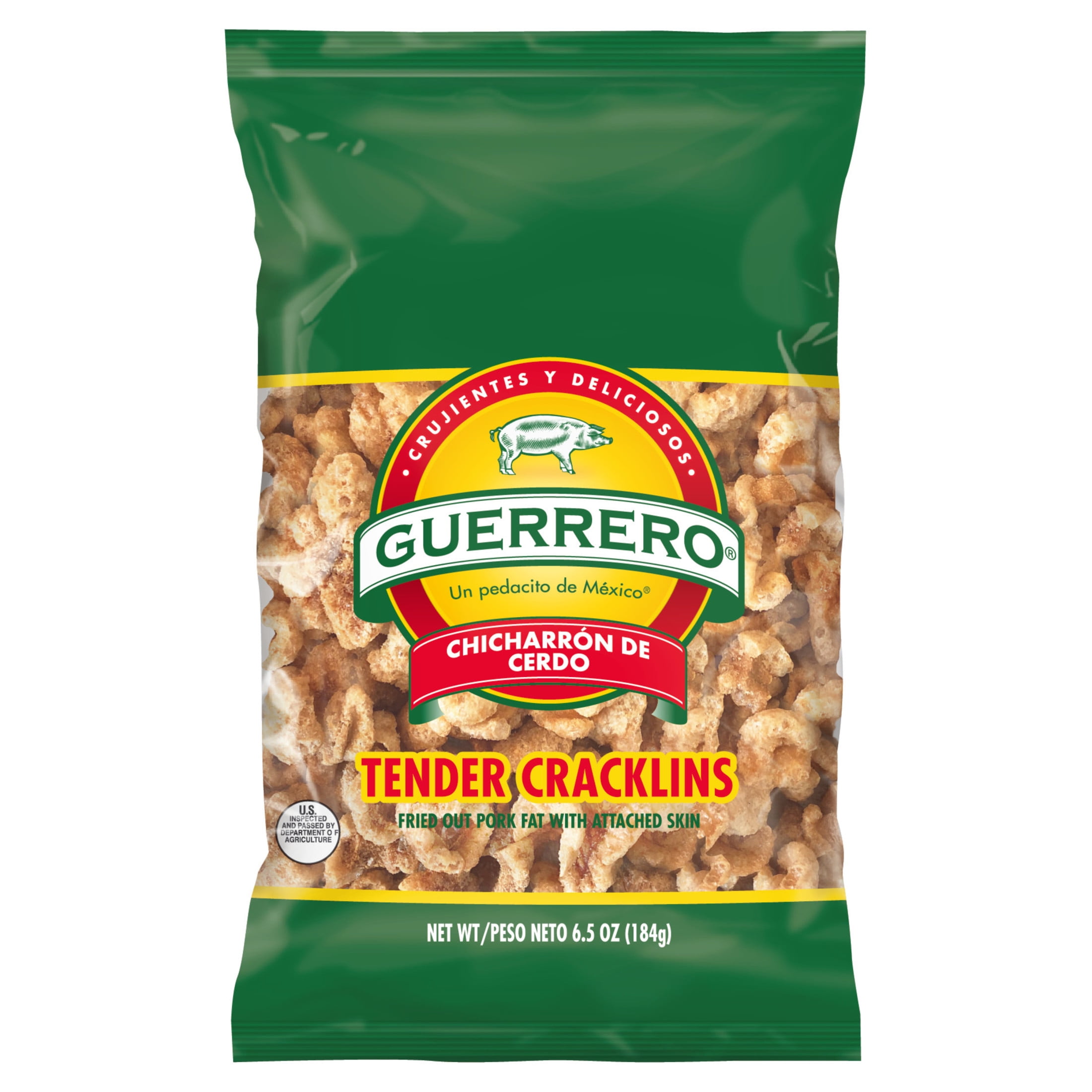 Guerrero Tender Cracklins, 6.5 Ounce Bag - Walmart.com