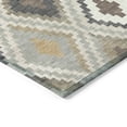 thumbnail image 3 of Addison Rugs Chantille Indoor/Outdoor Transitional Diamond Taupe Machine Washable Rectangle Rug, 9' x 12', 3 of 8