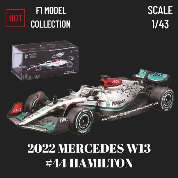 Bburago-modelo de coche F1 2022 para niño, réplica de Red Bull Racing Ferrari, Mercedes Alfa Roemo, Mclaren, escala 1:43, regalo de Navidad Fivean unisex
