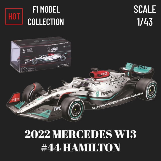 Bburago-nuevo modelo de coche F1 2022 con casco, escala 1:43, Alfa Romeo C42, Mclaren Red Bull Racing, Ferrari, Mercedes, juguete de Fórmula 1 Fivean unisex