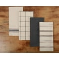 Mainstays Contemporary 4 Piece Kitchen Towel Set, Gray