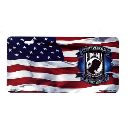 - Prisoner Of war on US Flag License Plate LP2001