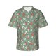 thumbnail image 1 of Balery Retro Hippie Groovy Mushroom Camisas hawaianas de manga corta para hombre, camisas playeras de corte holgado, camisas de vacaciones con botones,X-Large, 1 of 7
