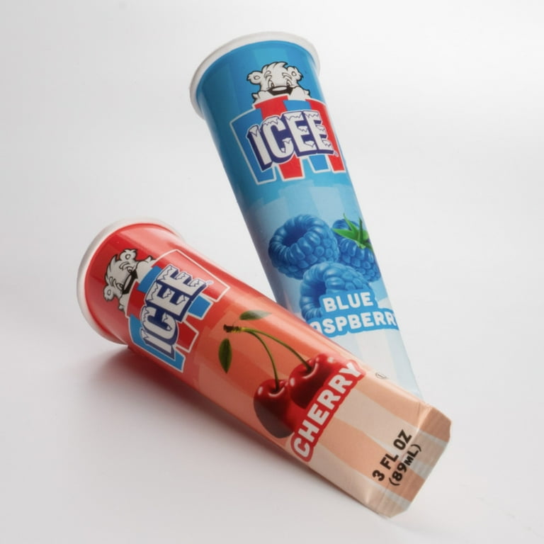 ICEE Cherry & Blue Raspberry Freeze Tubes, 3 fl oz, 6 Count