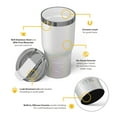 thumbnail image 2 of RTIC 20 oz Ceramic Lined Insulated Essential Tumbler, Leak-Resistant Lid, Cool Grey Glitter, 2 of 7