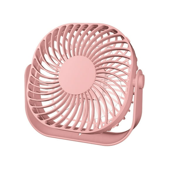 Kezqiaxn Desk Fan USB Desk Fan, Mini Fan Portable, 2 Speeds Desktop Table Fan, Plug In Power Fan, Rotation Strong Wind, Quiet Personals Small Fan for Home Desktop Office Travel Pink