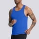 thumbnail image 1 of pstuiky Camisetas sin mangas para hombre, Camiseta deportiva sin mangas de malla de color liso para hombre, de moda, para fitness y secado rápido. Camisas de hombre xl, 1 of 5