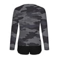 thumbnail image 4 of Qingpeng Womens Two Piece UV UPF 50+ Swim Shirt Bathing Suit Long Sleeve Rash Guard Swimsuits with Boyshort Bottoms, 4 of 7