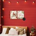 thumbnail image 3 of Stupell Industries Season's Greetings and Cardinal 2 Piece Canvas Wall Art Set, design by Nicole DeCamp, 20 x 16, 3 of 7
