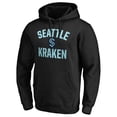 thumbnail image 2 of Men's Fanatics Black Seattle Kraken Big & Tall Victory Arch Pullover Hoodie, 2 of 3