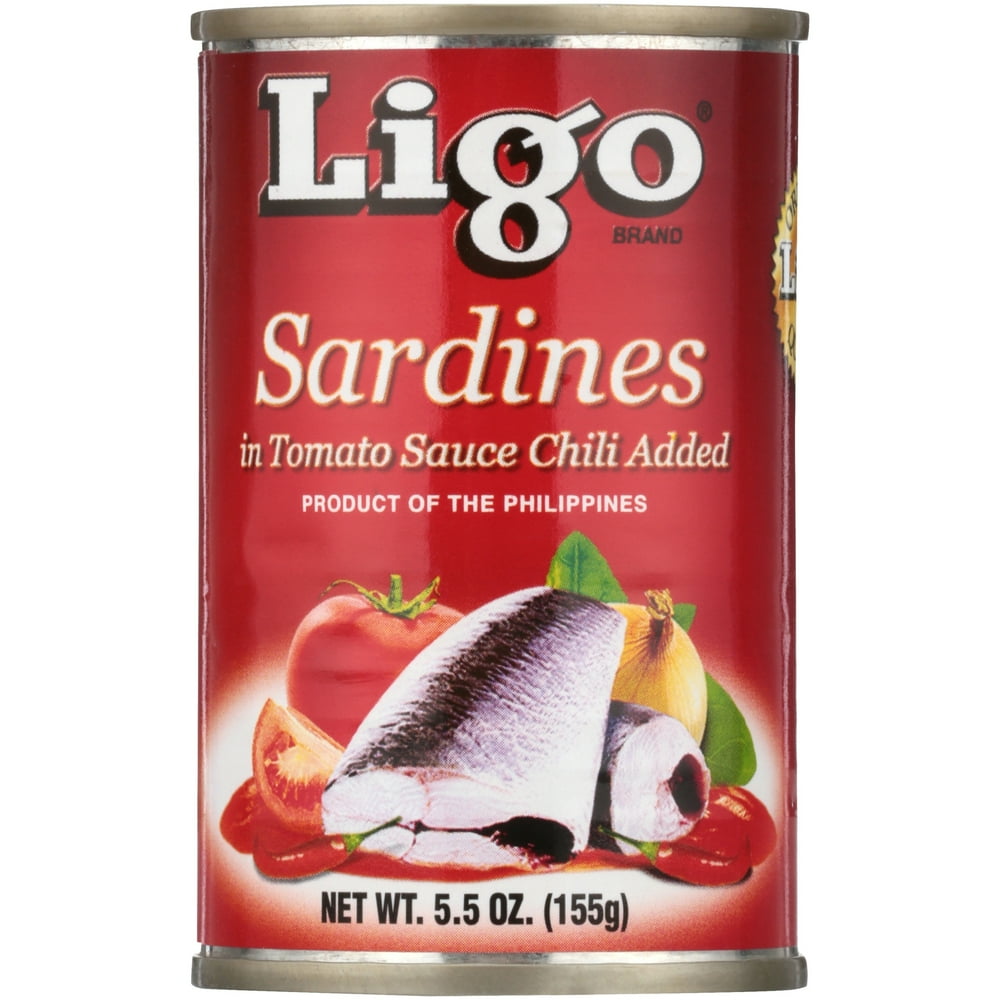 Ligo Sardines in Tomato Sauce with Chili Added, 5.5 oz