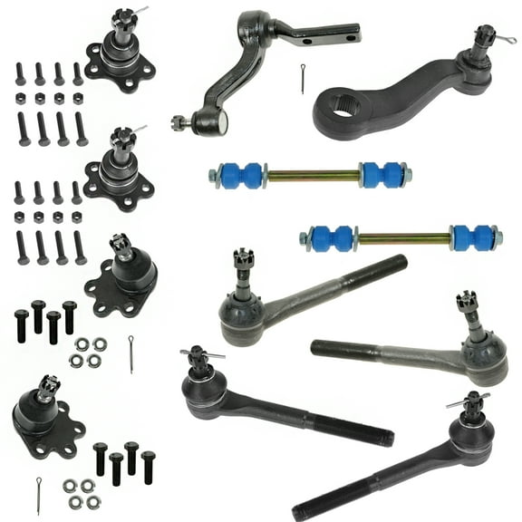 TRQ 12 pc Steering & Suspension Kit Tie Rods Ball Joints Idler & Pitman Arms New PSA60029