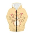 thumbnail image 5 of DISNIMO Cat Hoodies for Kids Heart Zip Up Hoodie for Girls 11-13 Hoodie Sweatshirts for Boys Hooded Jacket Lightweight Sweatshirt Hoodie for Girls Boys Hoodie Coat Children Casual Girl Animal Hoodie, 5 of 7