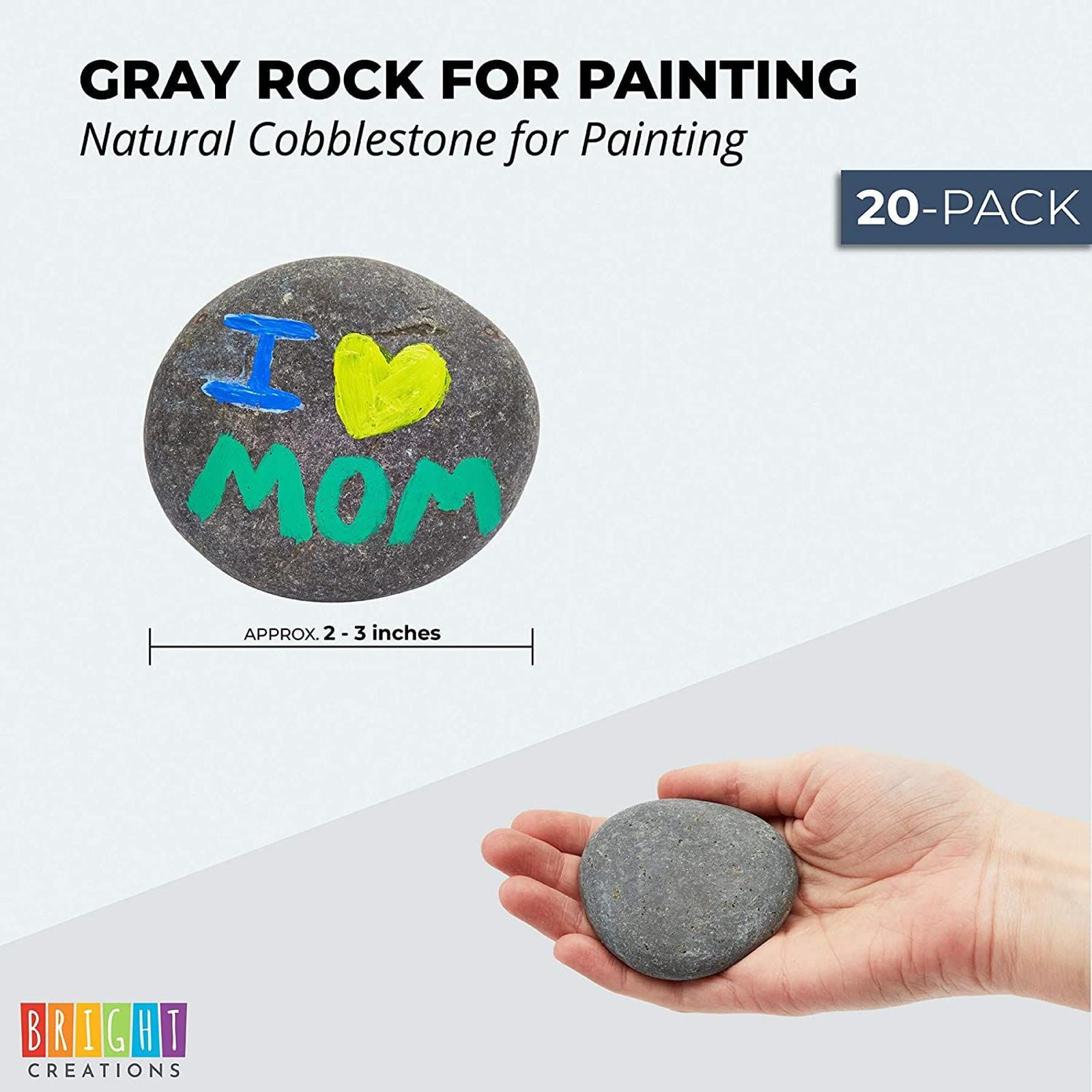 5-7cm&7-10cm Crafts Paint Stones for Kids Arts Smooth Rocks Painting Painting DIY Crafts Natural River Stones 20 Pcs Rocks Painting Flat Stones for Painting Painting Rock Natural River Stone