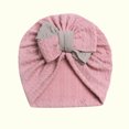 thumbnail image 2 of AJTQTH Baby Girls Colorblocked Headbands Nylon Knitted Soft Bows Hairband Toddler Newborn Infant Cute Headband Elastic Hair Accessories Hat Bonnet Pink Free Size, 2 of 4