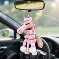 thumbnail image 2 of Horse Keychain, 2026 New Year of Horse Mascot Keychain, Stubborn Horses Plush Hanging Ornament for Bag, Cold Face Horses Pendant Wearing Scarf, Funny Couple Keychains, 2 of 6