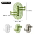 thumbnail image 2 of Swivel Towel Hooks, Wall Coat Rack with 4 Arms, Rotatable Wall Mount Coat Hook, Modern Style, Plastic Space-Saving Swivel Feature, Bath-Towel Hooks, 1 Pcs, 3.54x1.96"(B), 2 of 8