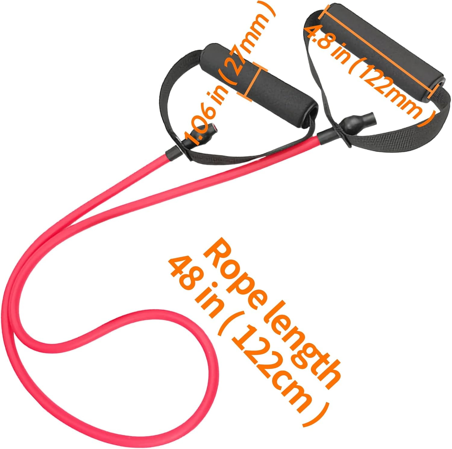 ABCISI 3PCS Resistance Bands with Handles, Strength Bands Exercise Bands Set with Handles, Elastic Bands Workout Bands for Working Out Strength Training Muscle Toning Door Anchor (10-30Lb)