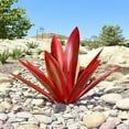 thumbnail image 6 of Fall Decorations for Home Clearance, 21.65'' Large Tequila Rustic Sculpture, Yard Decorations Outdoor, Home Decor, Garden Statues, Garden Decor, Yard Art, Metal Agave Plants for Patio Yard Red, 6 of 6