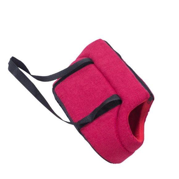 Sac de Transport Portable pour Animal, Sac de Voyage à Bandoulière et à Emporter pour Sac, Respirant, Randonnée, Chien, Siège d'Auto, Rouge 45x22x20 cm