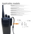 thumbnail image 4 of Auricular Walkie Talkie SHON con micrófono para Kenwood Baofeng, color negro, 4 of 7