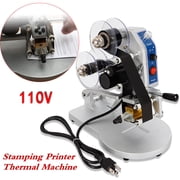 Fichiouy Manual Hot Foil Stamping Machine 1-3 Row Ribbon Coding Batch Date Code Printer