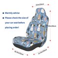 thumbnail image 3 of Daiia Llamas And Cactus Printed Car Seat Cover - Waterproof & Sweatproof - Universal Fit, Machine Washable, Non-Slip - Seat Protector for Car, Truck, SUV, Van (1 Pack), 3 of 5