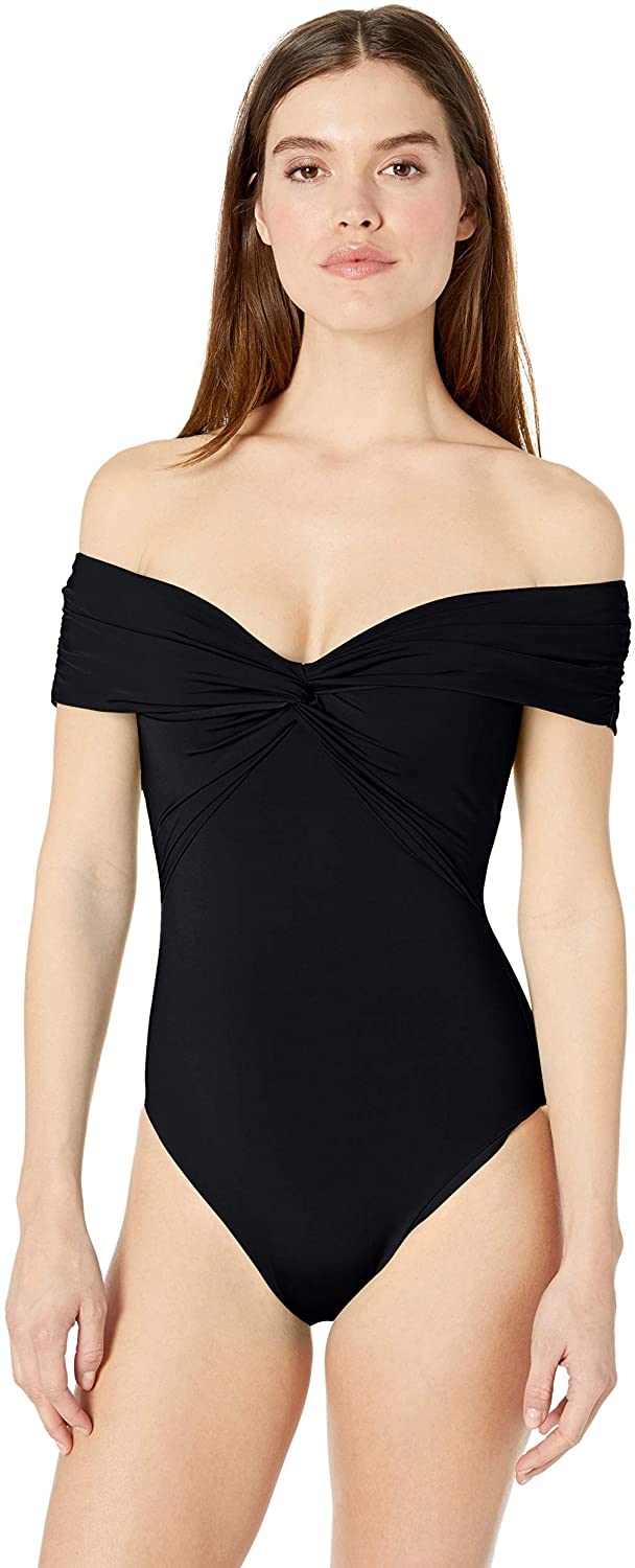 trina turk off the shoulder one piece