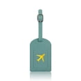 thumbnail image 1 of Soft PU Leather Travel Luggage Tag with Metal Eyelets & Adjustable Strap - Waterproof, Durable, Elegant Design for Easy Luggage Identification at Airports/Train/Bus - Includes Name & Phone Number, 1 of 6