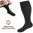 thumbnail image 4 of Plus Size Compression Socks 20-30 Mmhg For Men And Women Wide Calf Extra Largefor Circulat, 4 of 5