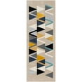 thumbnail image 2 of City Mustard/Khaki 2'7" x 7'3" Modern Runner Area Rug, 2 of 6