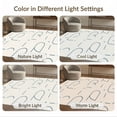thumbnail image 7 of ODIKA 8'x10' Cream Navy Abstract Geometric Washable Area Rug Contemporary Minimalist Outlined Shapes with Dots Durable, Non-Slip for Living Room, Under Sectional, Family, 7 of 7