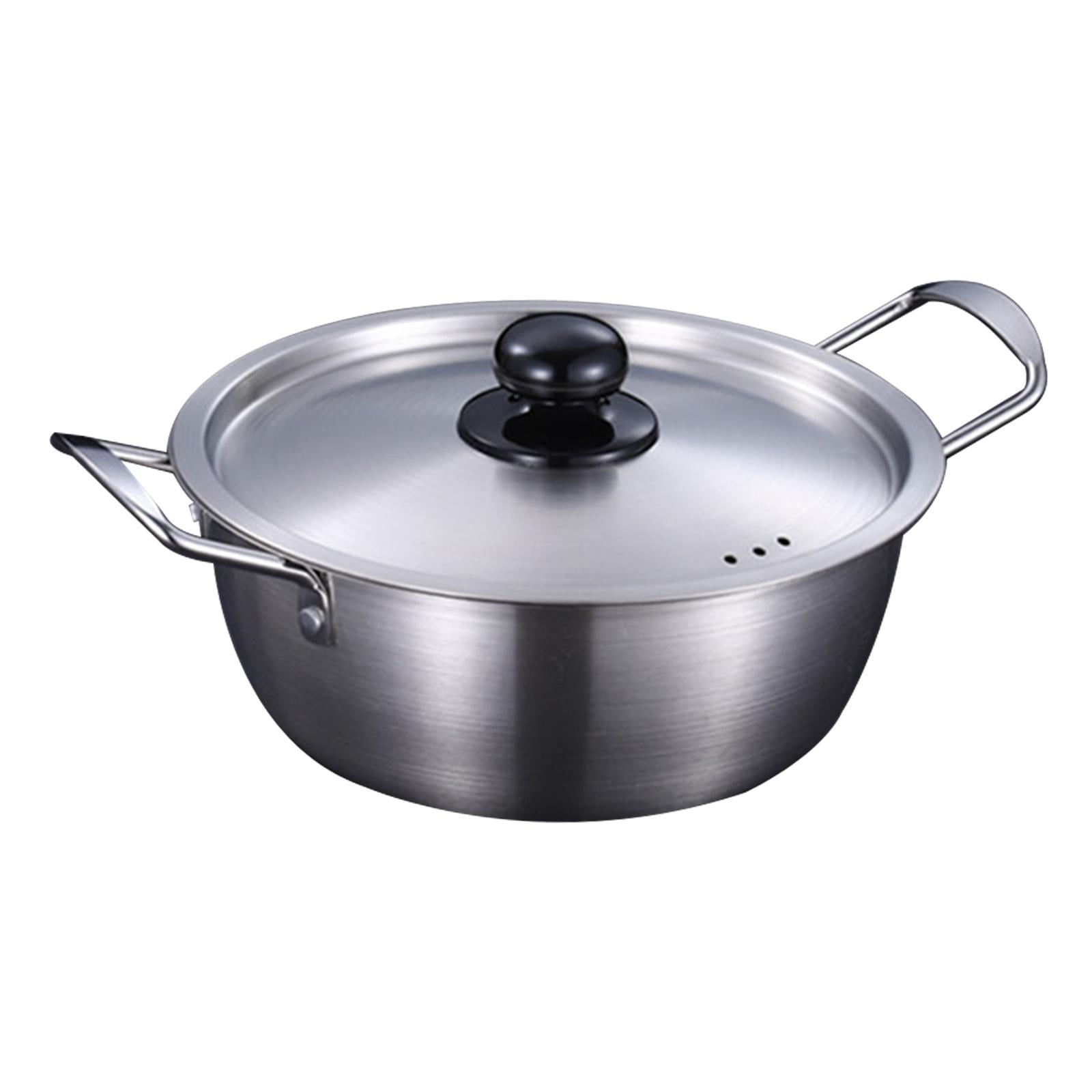 Baoblaze Korea Ramen Pot Home with Lid Instant Noodles Pot for Restaurant Picnic Eggs 18cm