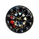 thumbnail image 5 of Reloj de pared con forma de rueda de coche, reloj colgante moderno, sin tictac, adorno decorativo de acrílico. 30 cm, 5 of 9