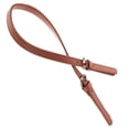 thumbnail image 3 of Bolso de mano de cuero sintético con asas, bolso de mano duradero, correa de repuesto, bolso de bricolaje, cinturón para mujer, bolso de mujer (marrón), 3 of 6