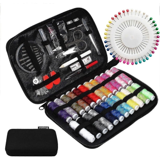 Complete Sewing Kit With Box, 130 Pcs Premium Sewing Accessories, Sewing Set For Travel Family Home - Applicable To Work And Emergency