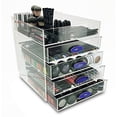 thumbnail image 2 of OnDisplay Paris 5 Tier Acrylic Cosmetic/Makeup Organizer - Navy Blue/Silver Agate Knobs, 2 of 2